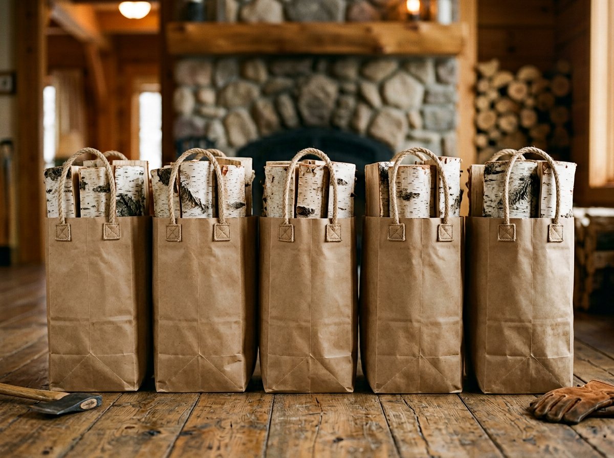 Дрова в мешках 30 л — доставка в Куровское